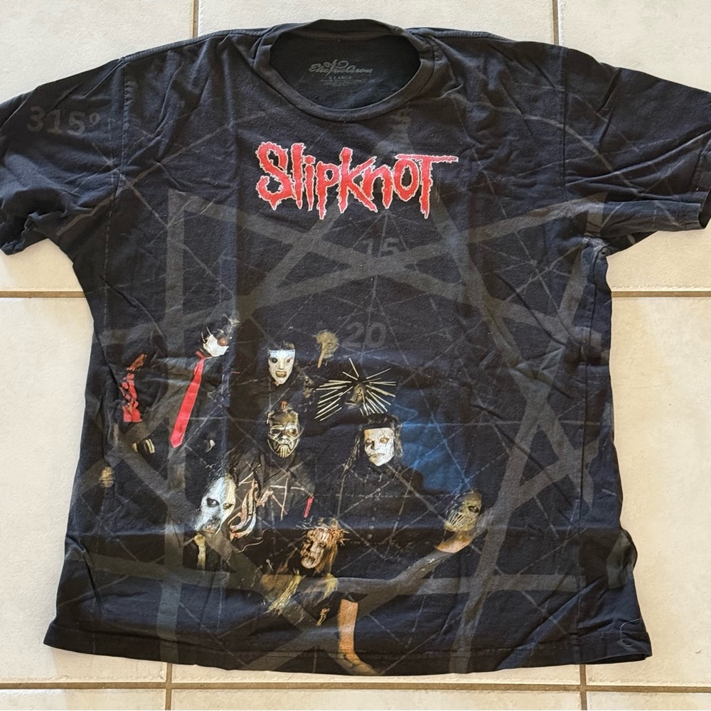Slipknot Black Band t-shirt size XLarge electric circus